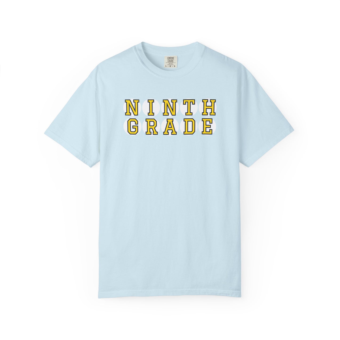 NINTH GRADE YELLOW PLAYER LETTERS T-SHIRT