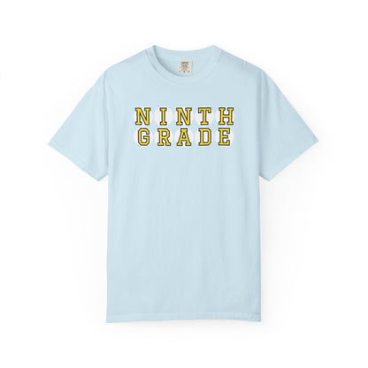 NINTH GRADE YELLOW PLAYER LETTERS T-SHIRT