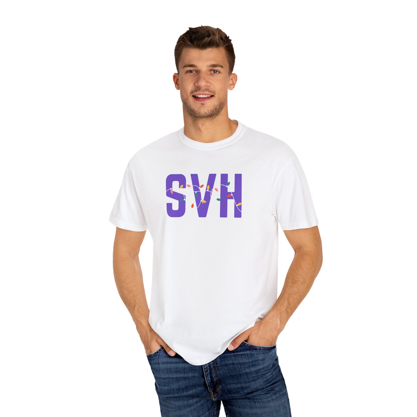 SVH HOLIDAY LIGHTS T-SHIRT - WHITE