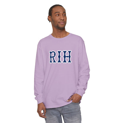 RIH NAVY SOX LETTERS LONG SLEEVE