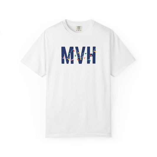 MVH HOLIDAY LIGHTS T-SHIRT - WHITE