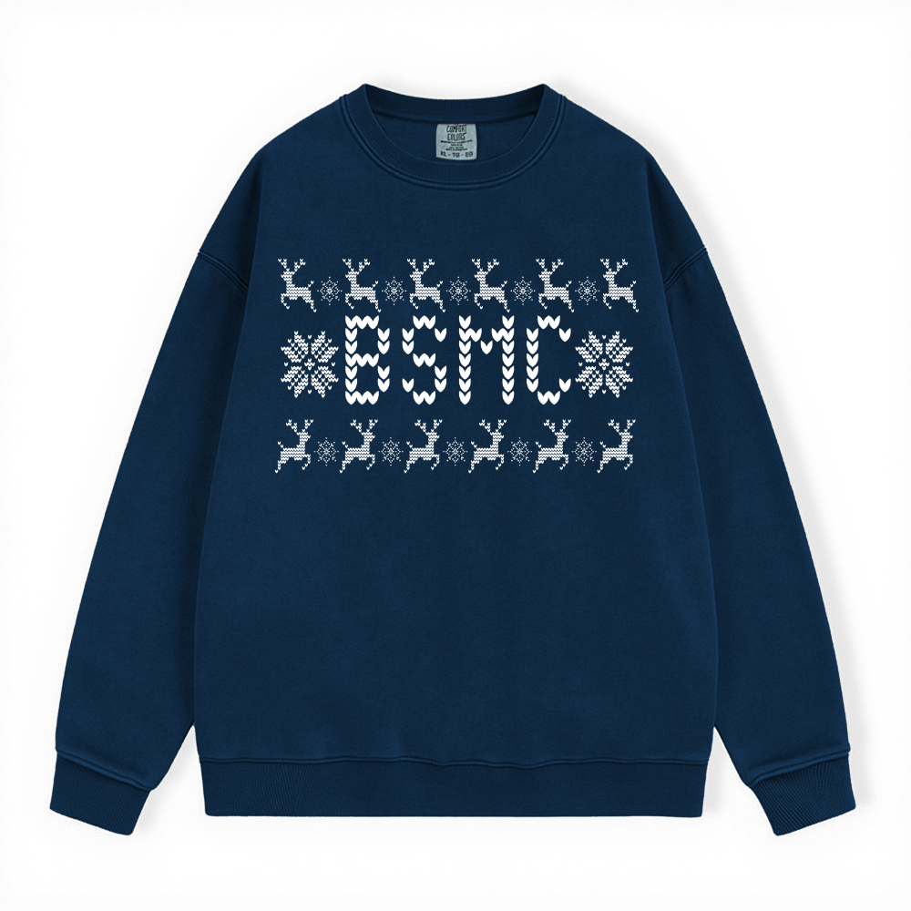 BSMC UGLY SWEATER COMFORT COLORS CREWNECK