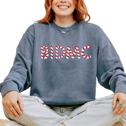 BIDMC CANDY CANE CREWNECK