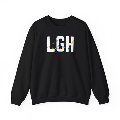 LGH HOLIDAY LIGHTS HEAVY BLEND CREWNECK