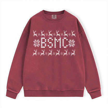BSMC UGLY SWEATER COMFORT COLORS CREWNECK