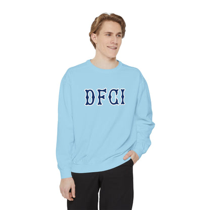 DFCI NAVY SOX LETTERS CRWNECK
