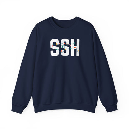 SSH HOLIDAY LIGHTS HEAVY BLEND CREWNECK