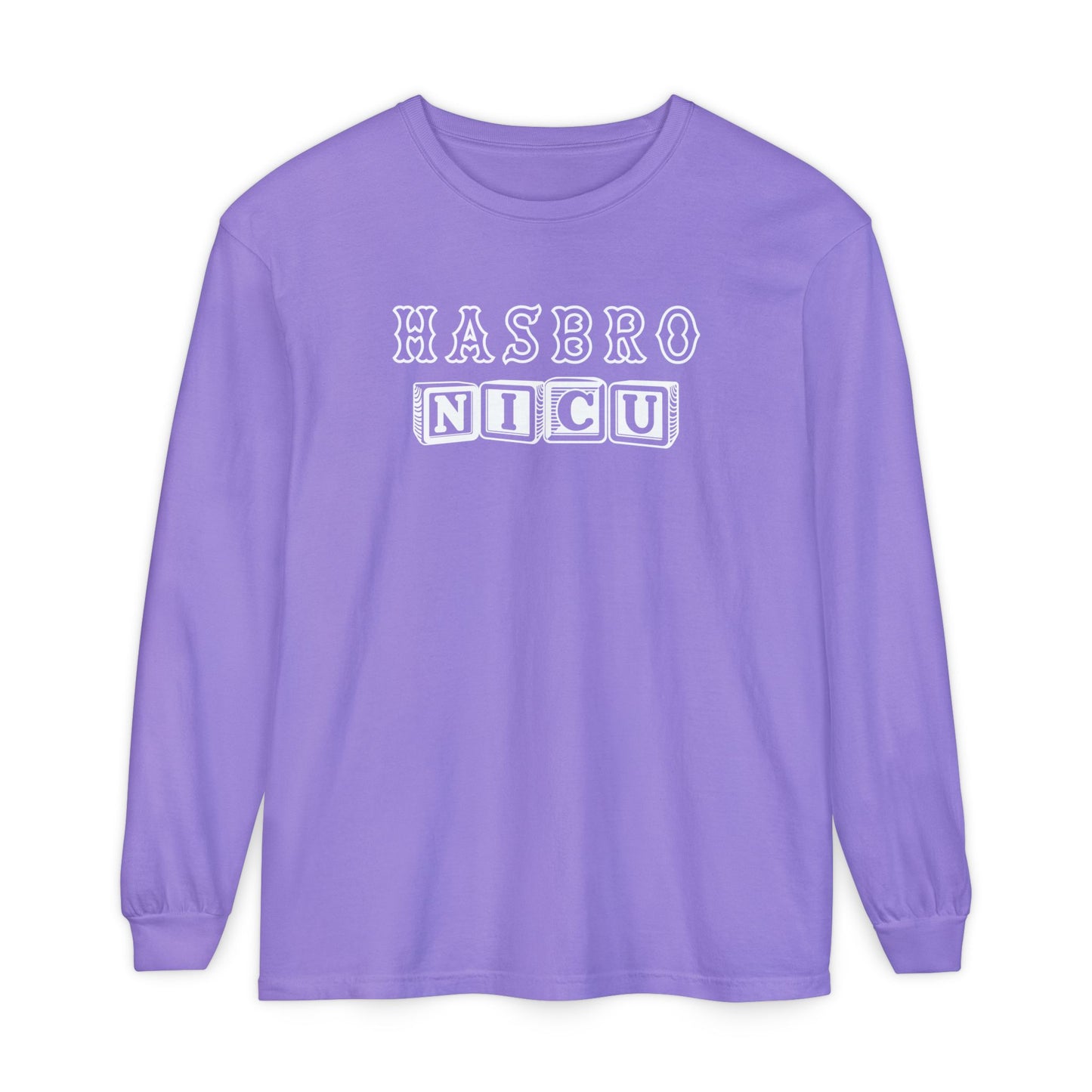 HASBRO BLOCK LETTERS NICU LONG SLEEVE