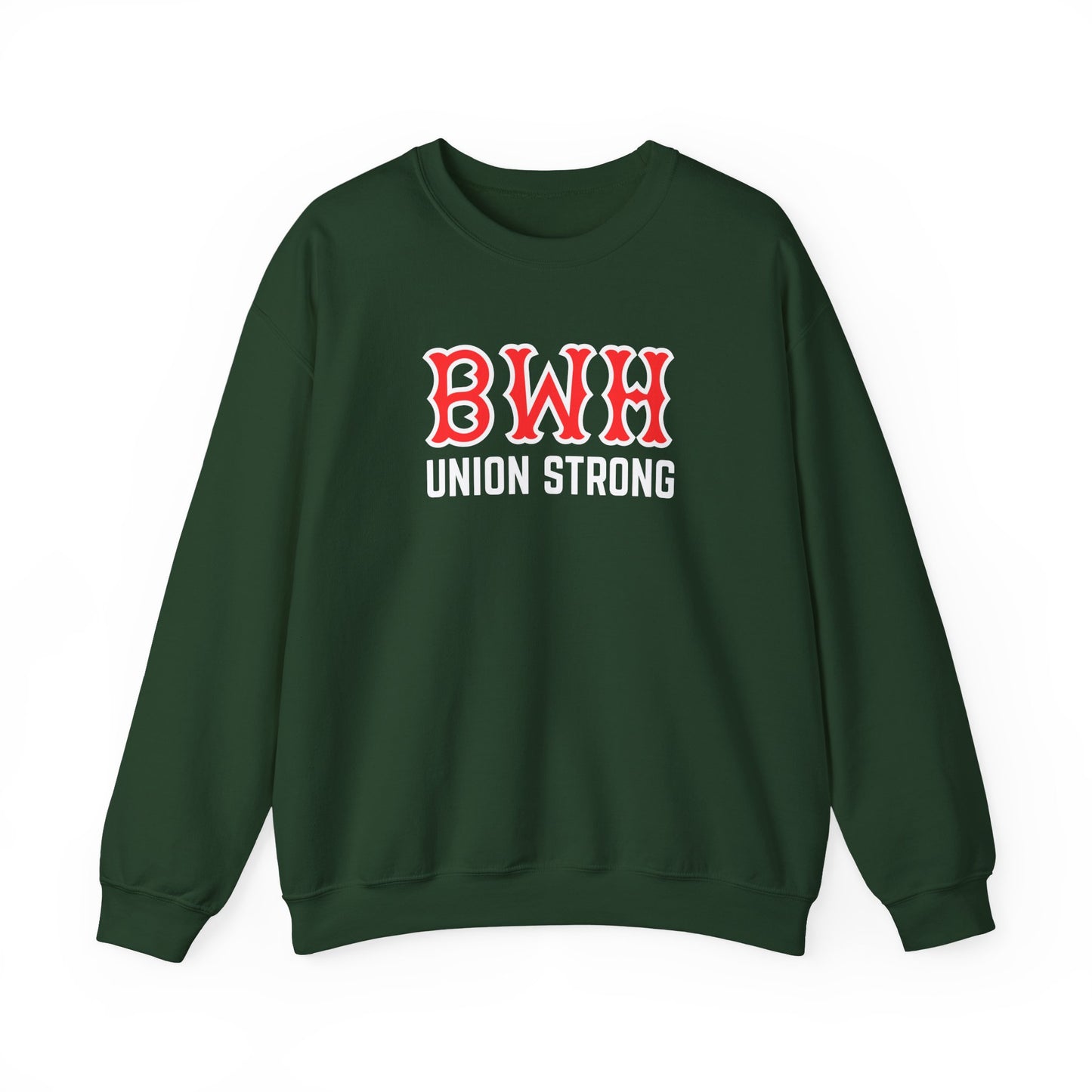 BWH UNION STRONG SOX LETTERS CREWNECK