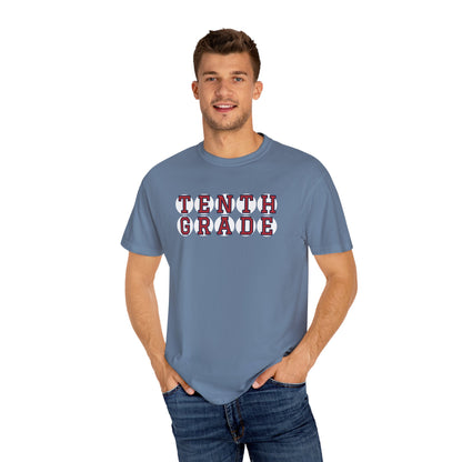 TENTH GRADE RED PLAYER LETTERS T-SHIRT