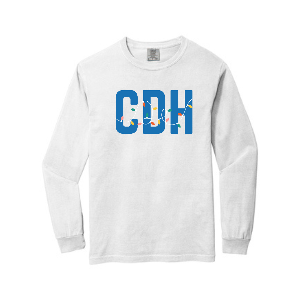 CDH HOLIDAY LIGHTS LONG SLEEVE - WHITE