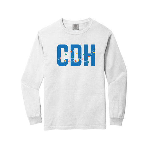CDH HOLIDAY LIGHTS LONG SLEEVE - WHITE