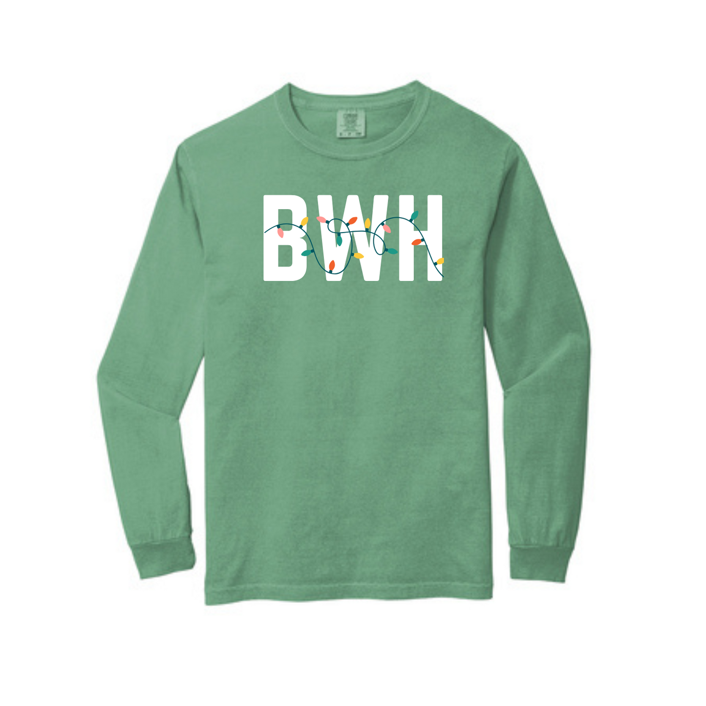 BWH HOLIDAY LIGHTS COMFORT COLORS LONG SLEEVE - CLEARANCE