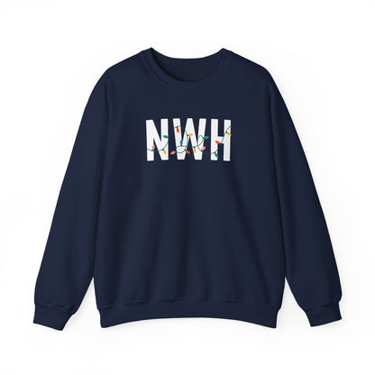 NWH HOLIDAY LIGHTS HEAVY BLEND CREWNECK
