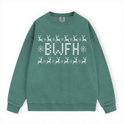 BWFH UGLY SWEATER COMFORT COLORS CREWNECK