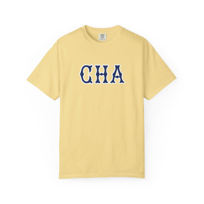 CHA NAVY SOX LETTERS TEE