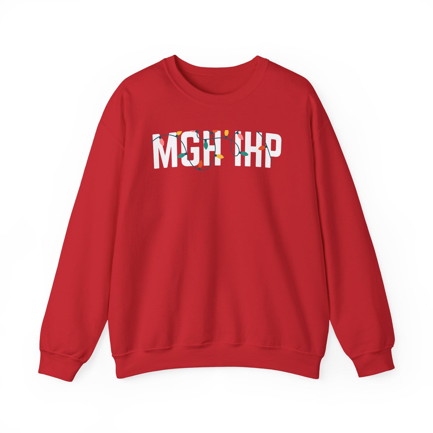 MGH IHP HOLIDAY LIGHTS HEAVY BLEND CREWNECK