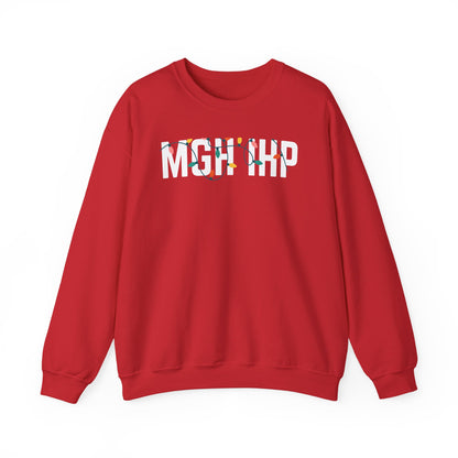 MGH IHP HOLIDAY LIGHTS HEAVY BLEND CREWNECK