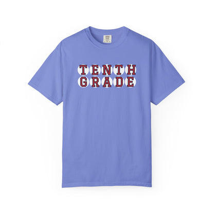 TENTH GRADE RED PLAYER LETTERS T-SHIRT