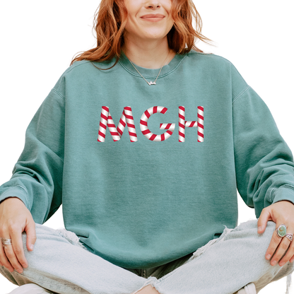 MGH CANDY CANE CREWNECK