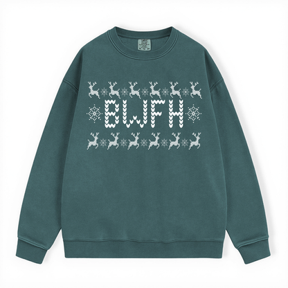 BWFH UGLY SWEATER COMFORT COLORS CREWNECK