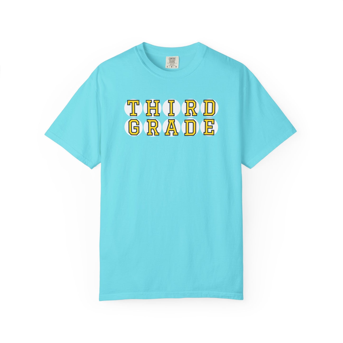 THIRD GRADE YELLOW PLAYER LETTERS T-SHIRT