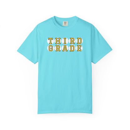 THIRD GRADE YELLOW PLAYER LETTERS T-SHIRT