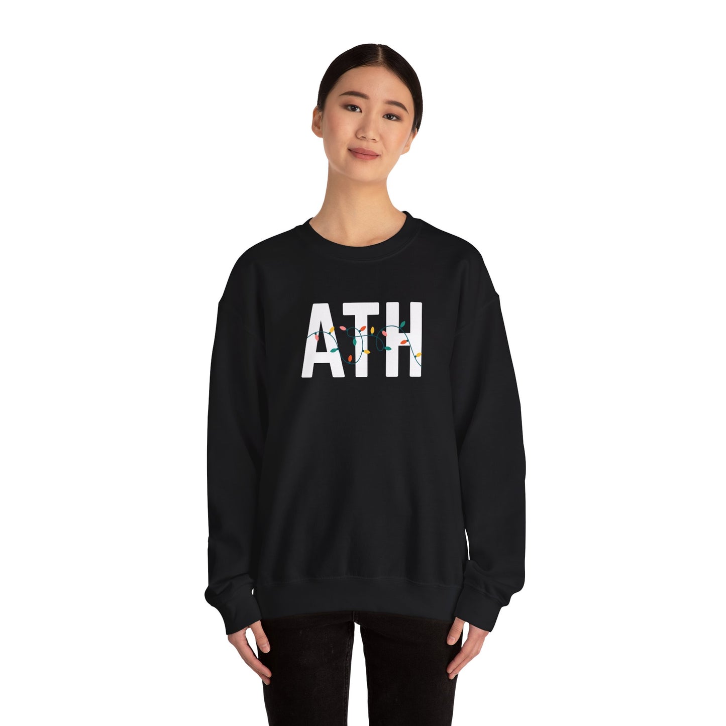 ATH HOLIDAY LIGHTS HEAVY BLEND CREWNECK
