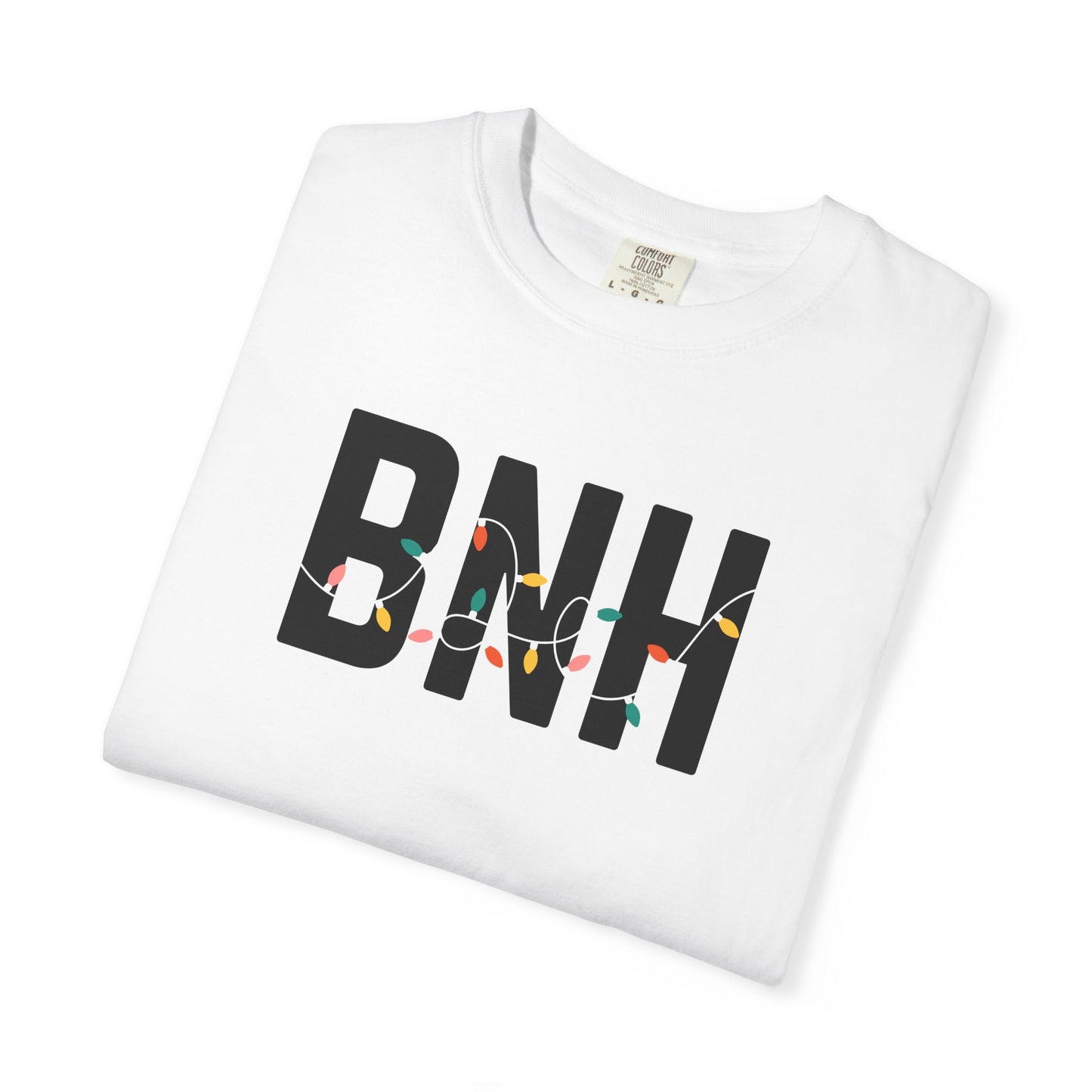 BNH HOLIDAY LIGHTS T-SHIRT - WHITE