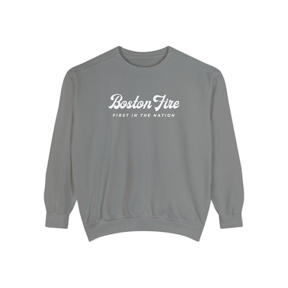 BOSTON FIRE STONEWASHED CREWNECK