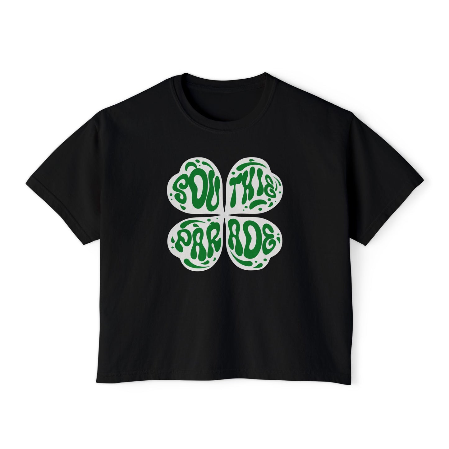 SOUTHIE PARADE SHAMROCK BOXY TEE