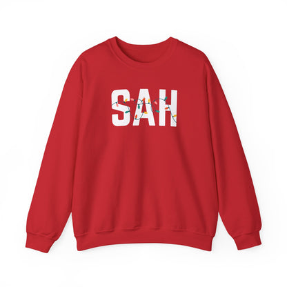 SAH HOLIDAY LIGHTS HEAVY BLEND CREWNECK