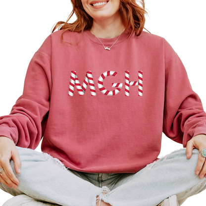 MGH CANDY CANE CREWNECK