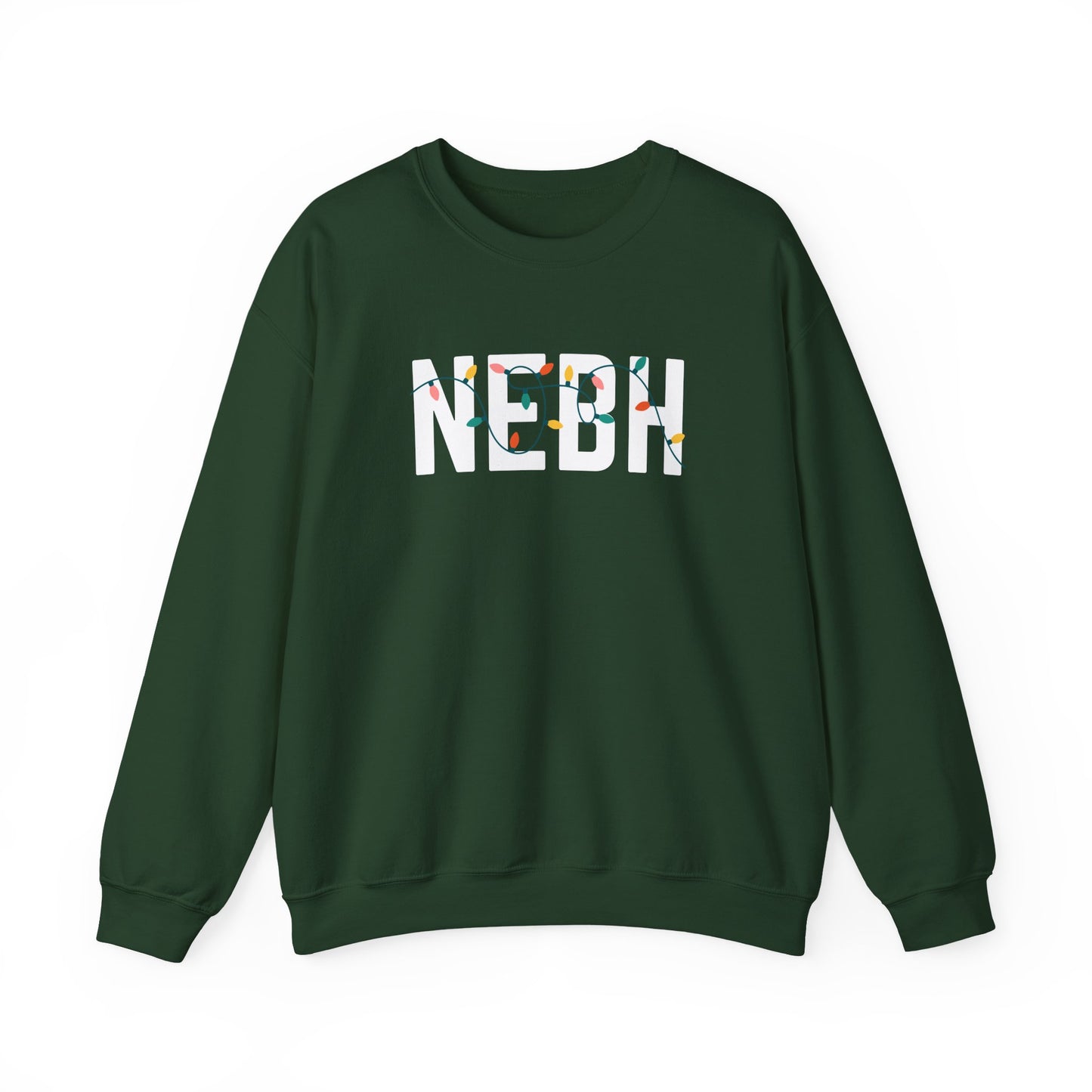 NEBH HOLIDAY LIGHTS HEAVY BLEND CREWNECK