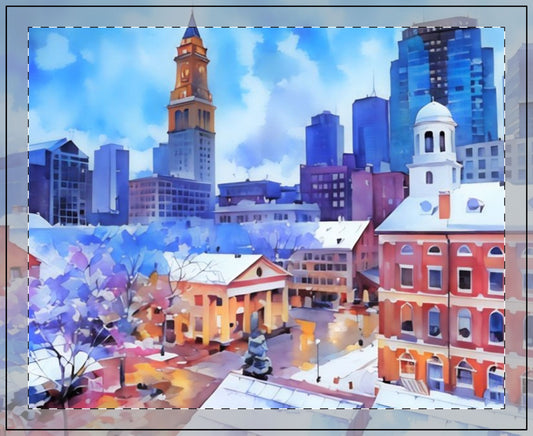 SNOWY BOSTON 11 OZ CANDLE