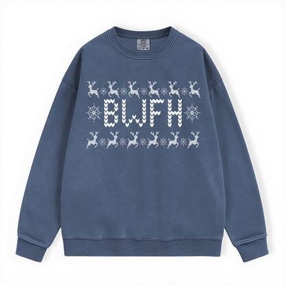 BWFH UGLY SWEATER COMFORT COLORS CREWNECK