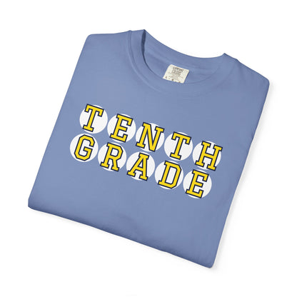 TENTH GRADE YELLOW PLAYER LETTERS T-SHIRT