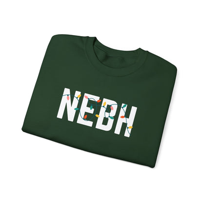 NEBH HOLIDAY LIGHTS HEAVY BLEND CREWNECK