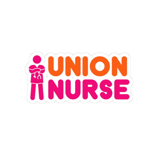 UNION NURSE 3" STICKER