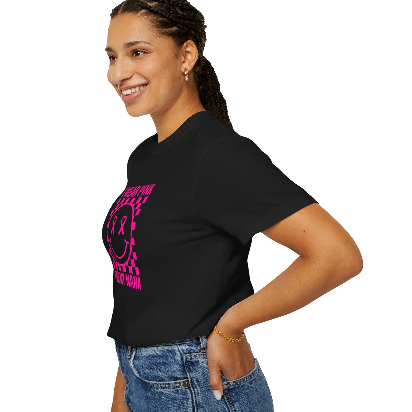 I WEAR PINK FOR MY NANA COMFORT COLORS TEE