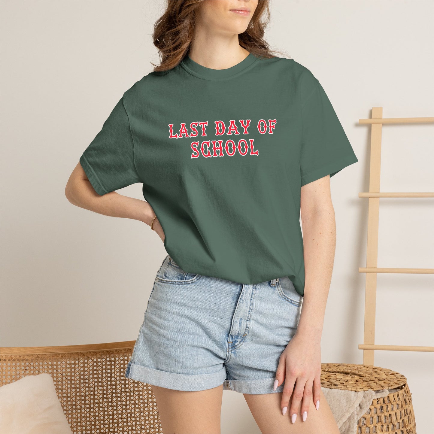 RED FENWAY LAST DAY OF SCHOOL TEE