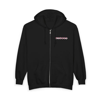 STURDY RETIRED SOX LETTERS HEAVY BLEND FULL ZIP HOODIE