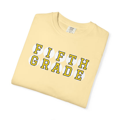 FIFTH GRADE YELLOW PLAYER LETTERS T-SHIRT
