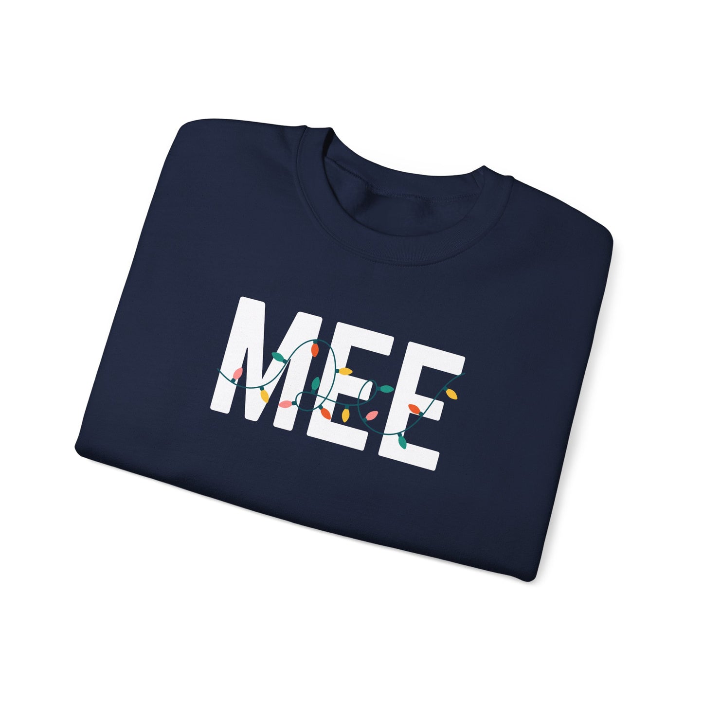 MEE HOLIDAY LIGHTS HEAVY BLEND CREWNECK