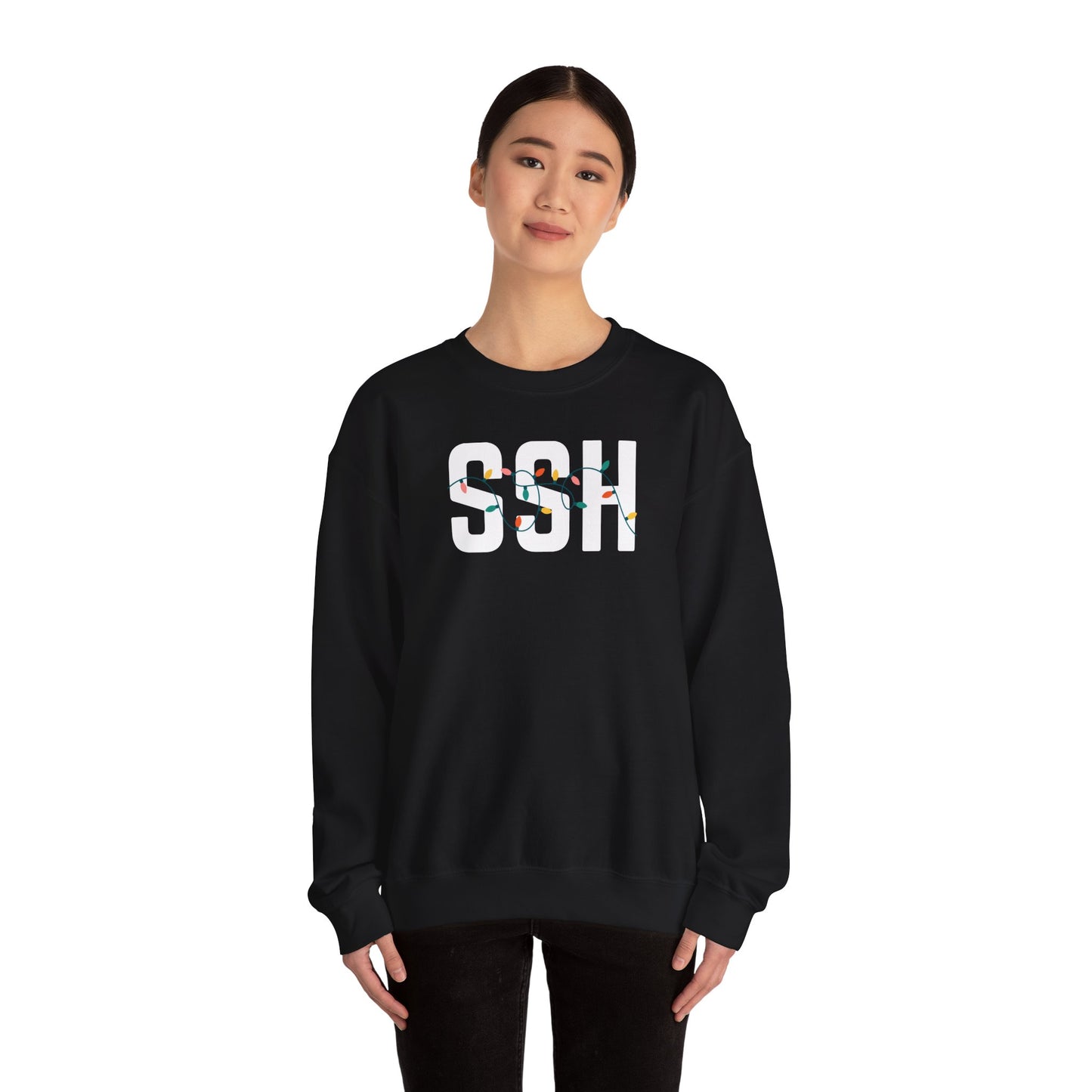 SSH HOLIDAY LIGHTS HEAVY BLEND CREWNECK