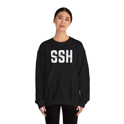 SSH HOLIDAY LIGHTS HEAVY BLEND CREWNECK