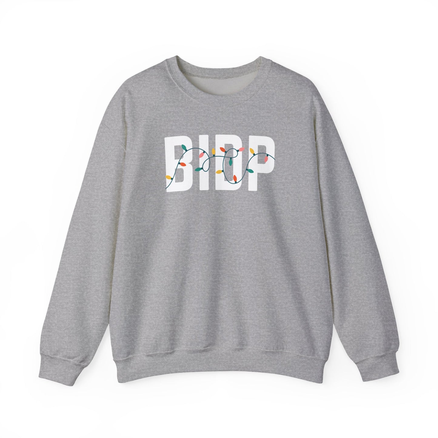 BIDP HOLIDAY LIGHTS HEAVY BLEND CREWNECK