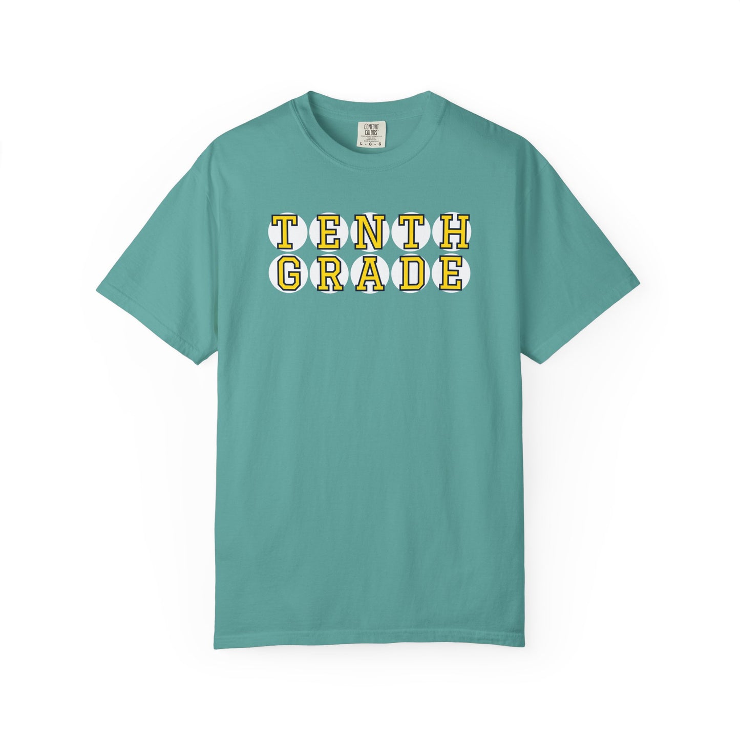 TENTH GRADE YELLOW PLAYER LETTERS T-SHIRT