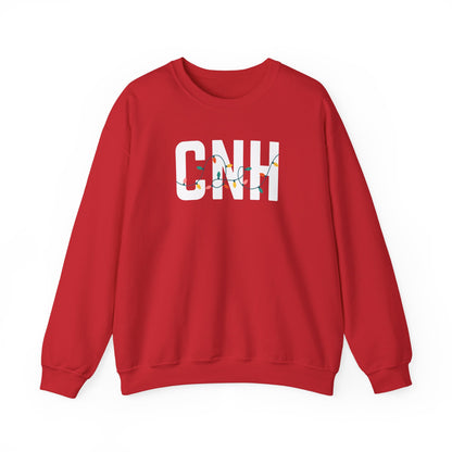 CNH HOLIDAY LIGHTS HEAVY BLEND CREWNECK