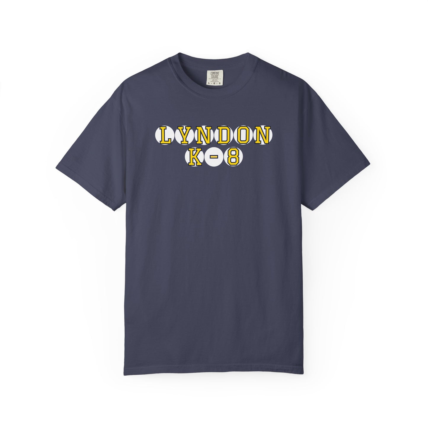 LYNDON K-8 YELLOW PLAYER LETTERS T-SHIRT